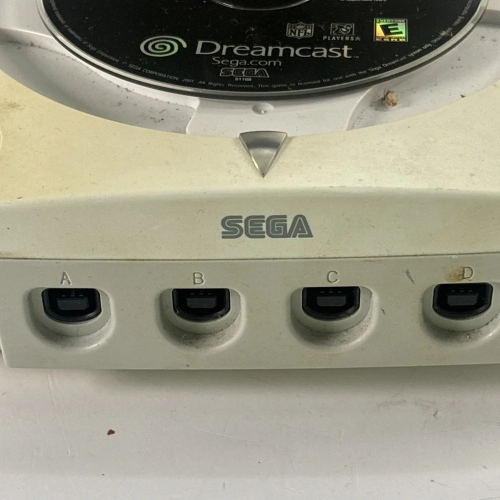 Sega Dreamcast Console HKT-3020 w/ NFL 2K2 Game Untested AS-IS